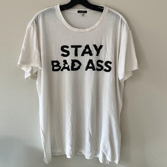 R13 "Stay Badass" SOFT Boy Tee L XL Unisex - Picture 1 of 4